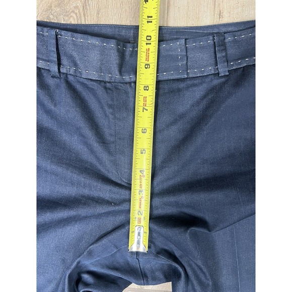Tahari Pants Womens 12 Blue Boot Cut Mid Rise Flat Front Dress Career Slacks - Picture 12 of 16